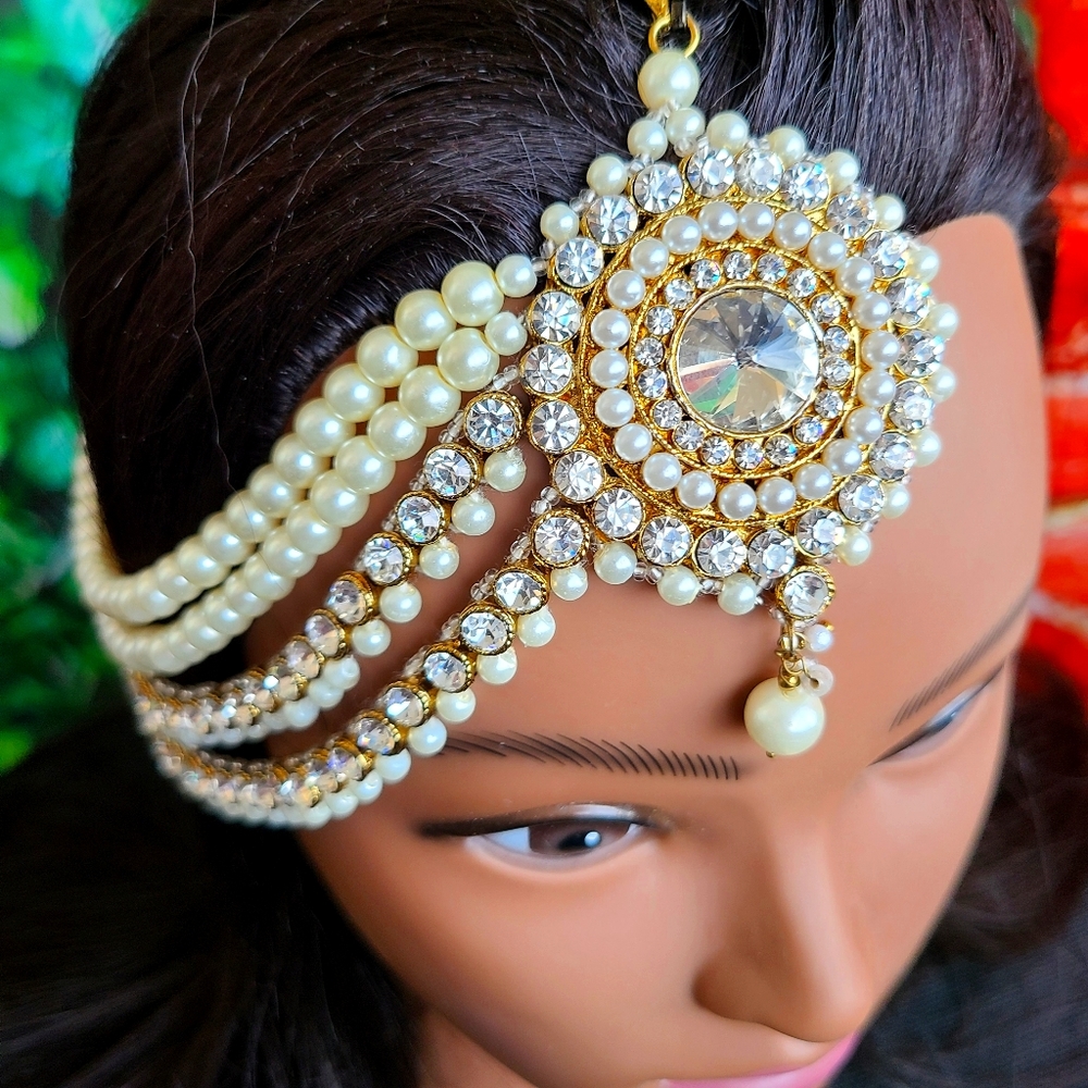 Bridal side headpiece jewelry